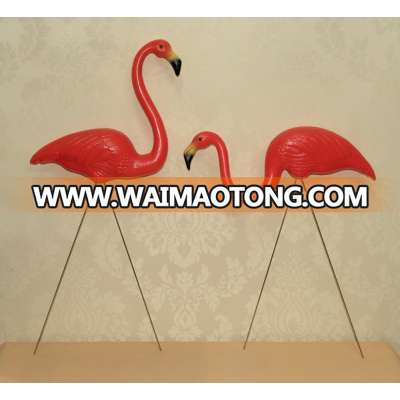 plastic red flamingo garden,yard and lawn art ornament wedding ceremony decoration with 31" height