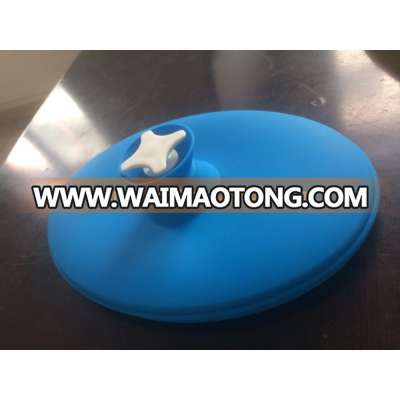 Silicon hot water bottle warmer with nylon cross cap and concealed funnel can be heated by micro oven